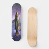 Catfish in Deep Space Skateboard (Vorderseite)