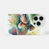 Catfish in Watercolor Art 170724AREF129 - Watercol iPhone Hülle (Rückseite (Horizontal))