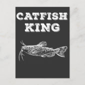 Catfish King Fishing Fish Lover Fish Hook Angler Postkarte (Vorderseite)