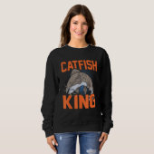 Catfish King Fishing Graphic Sweatshirt (Vorne ganz)