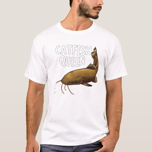 Catfish Queen Fishing Lover Cute Catfish T-Shirt (Vorderseite)