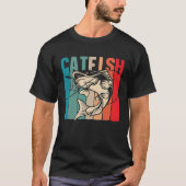 Catfish Retro Catfishing Freshwater Fishing Fisher T-Shirt (Vorderseite)