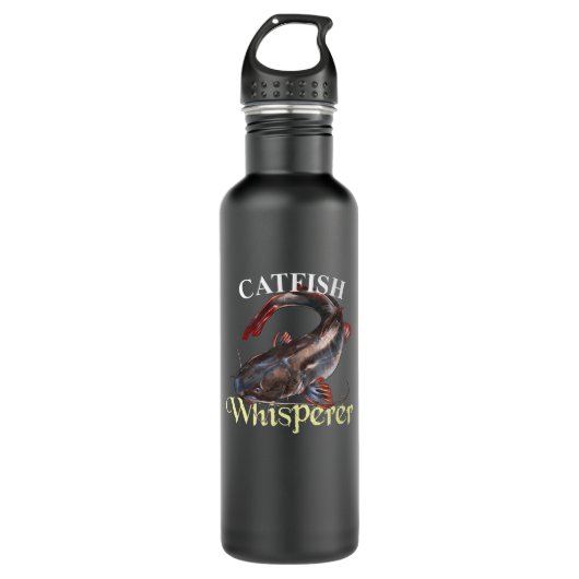 Catfish Whisperer Dark Edelstahlflasche (Vorderseite)