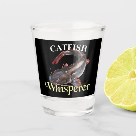 Catfish Whisperer Dark Schnapsglas (Vorderseite)