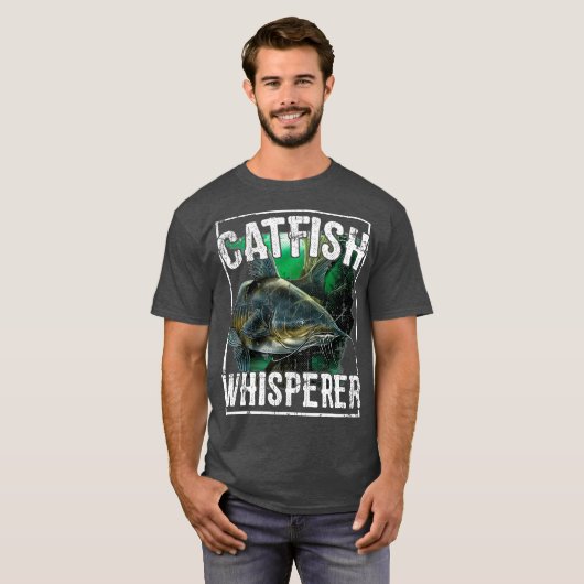 Catfish Whisperer Fisch T-Shirt (Vorne ganz)