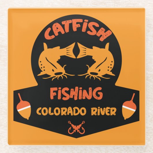 Catfishing Colorado Glasuntersetzer (Vorderseite)