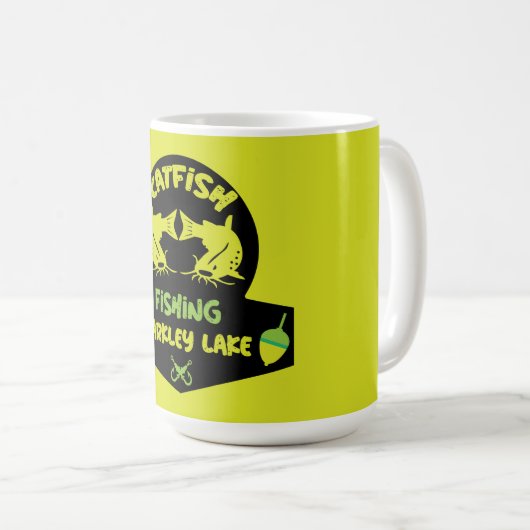 Catfishing Lake Barkley Kentucky Kaffeetasse (VorderseiteRechts)