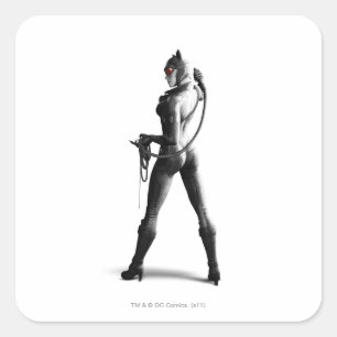 Catfrau Quadratischer Aufkleber