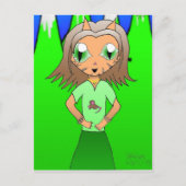 CatGirl Postkarte (Vorderseite)