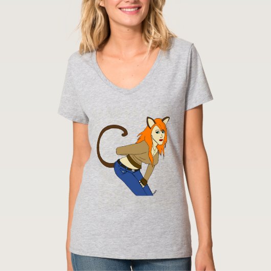 catgirl T-Shirt (Vorderseite)