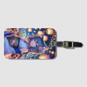 Catgirl's Joyful Dance bei Dusk Gepäckanhänger (Vorderseite (Horizontal))