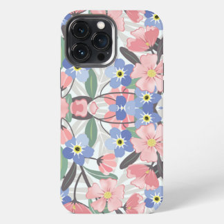 Cath Kidston London Design blaue Blumen iPhone 13 Pro Max Hülle