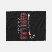 Cath Lab Crew Cardiology Nurse Rad Tech Christmas Fleecedecke (Vorderseite (Horizontal))
