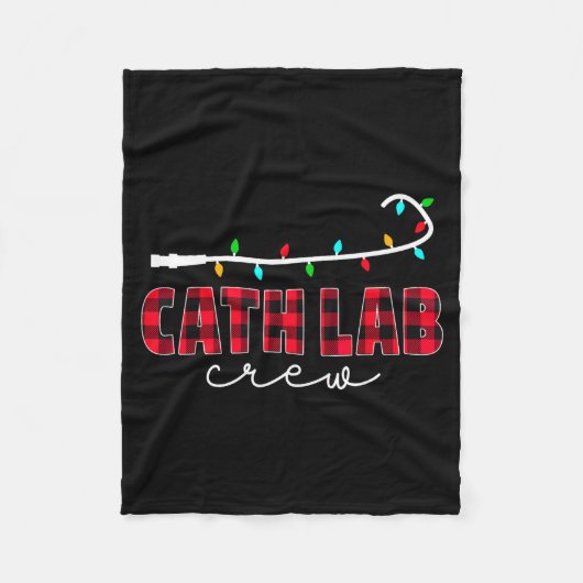 Cath Lab Crew Cardiology Nurse Rad Tech Christmas Fleecedecke (Vorderseite)