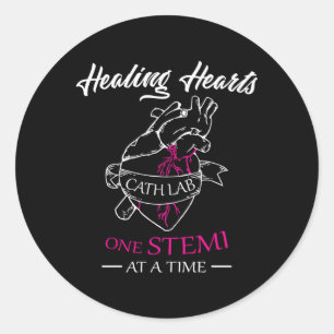 Cath Labrador Nurse Stemi Herzerkrankung Heilung E Runder Aufkleber