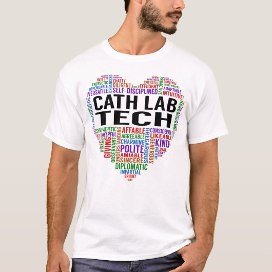 Cath Labrador Tech Heart T-Shirt (Vorderseite)