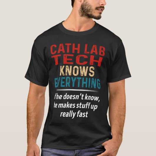 Cath Labrador Tech weiß alles T-Shirt (Vorderseite)