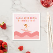 Cath some Waves Birthday Babe Napkins Serviette (Beispiel)
