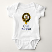 Cathcart nennen schottischer Wappentartan-Clan Baby Strampler (Vorderseite)