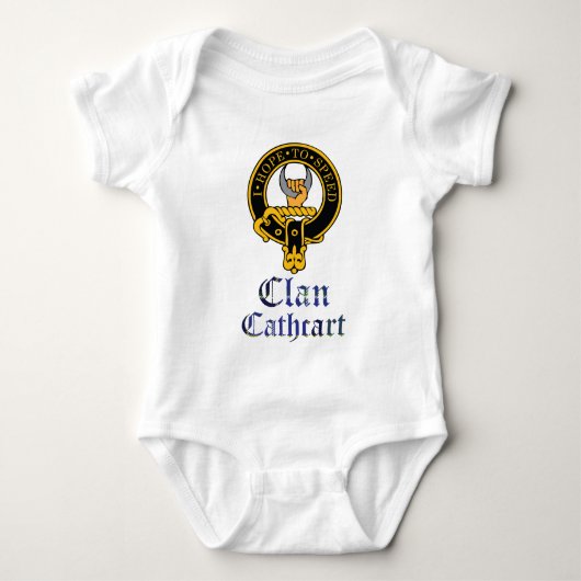 Cathcart nennen schottischer Wappentartan-Clan Baby Strampler (Vorderseite)