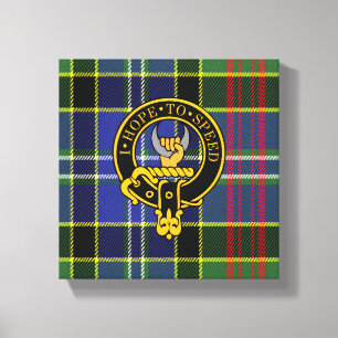 Cathcart Scottish Wappen und Tartan Canvas print Leinwanddruck