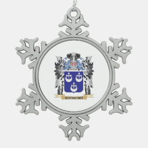Cathcart Wappen - Familienwappen Schneeflocken Zinn-Ornament