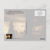 Cathedral Caverns Staat Park, Alabama Postkarte (Rückseite)