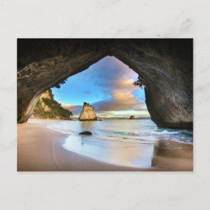 "Cathedral Cove, New Zealand" Postkarte
