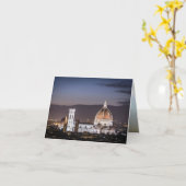 Cathedral - Florance Italy Karte (Gelbe Blume)