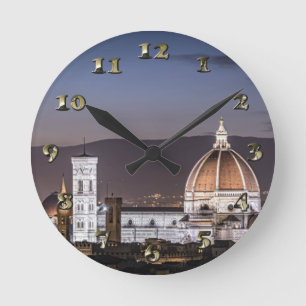 Cathedral - Florance Italy Runde Wanduhr