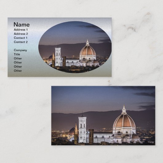 Cathedral - Florance Italy Visitenkarte (Vorne/Hinten)