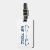 Cathedral Ledge Klettern Schnellziehen Gepäckanhänger (Vorderseite vertikal)