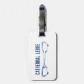 Cathedral Ledge Klettern Schnellziehen Gepäckanhänger (Rückseite vertikal)