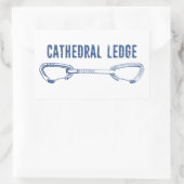 Cathedral Ledge Klettern Schnellziehen Rechteckiger Aufkleber (Tasche)