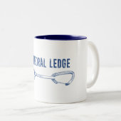 Cathedral Ledge Klettern Schnellziehen Zweifarbige Tasse (VorderseiteRechts)