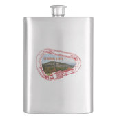 Cathedral Ledge Klettersteig Carabiner Flachmann (Vorderseite)