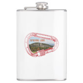 Cathedral Ledge Klettersteig Carabiner Flachmann (Vorderseite)