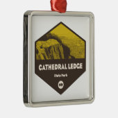 Cathedral Ledge Staat Park New Hampshire Ornament Aus Metall (Rechts)