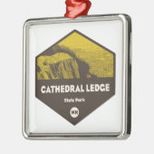 Cathedral Ledge Staat Park New Hampshire Ornament Aus Metall (Links)