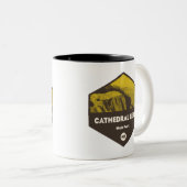 Cathedral Ledge Staat Park New Hampshire Zweifarbige Tasse (VorderseiteRechts)