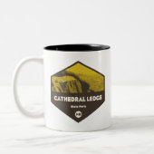 Cathedral Ledge Staat Park New Hampshire Zweifarbige Tasse (Links)