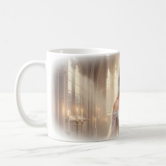 Cathedral Light and Ivory Grace Dream Bride Mug Kaffeetasse (Links)