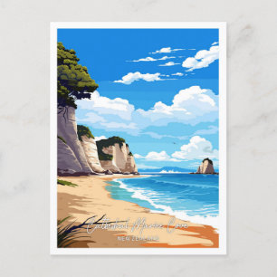 Cathedral Marine Cove Artwork Illustration Postkarte