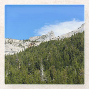 Cathedral Peak am Tenaya Lake, Yosemite, CA Glasuntersetzer