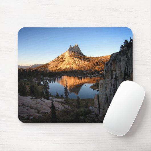 Cathedral Peak Sunset - John Muir Trail - Yosemite Mousepad (Mit Mouse)