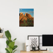 Cathedral Rock at Sunset from Secret Canyon Poster (Heimbüro)