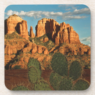 Cathedral Rock bei Sonnenuntergang vom Secret Cany Untersetzer