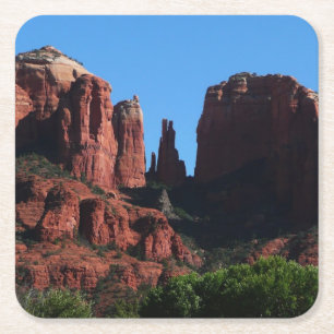 Cathedral Rock in Sedona Arizona Monument Rechteckiger Pappuntersetzer