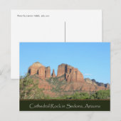 Cathedral Rock Landschaft Postkarte (Vorne/Hinten)
