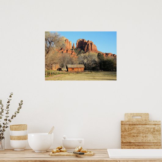 Cathedral Rock Scene Poster (Küche)